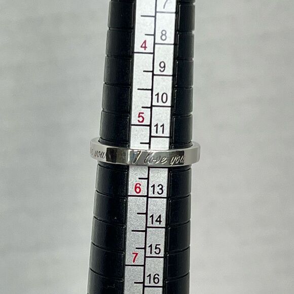 Tiffany & Co. Retired Notes "I Love You" Ring - Sterling Silver - Size 5.5 - Picture 11 of 16